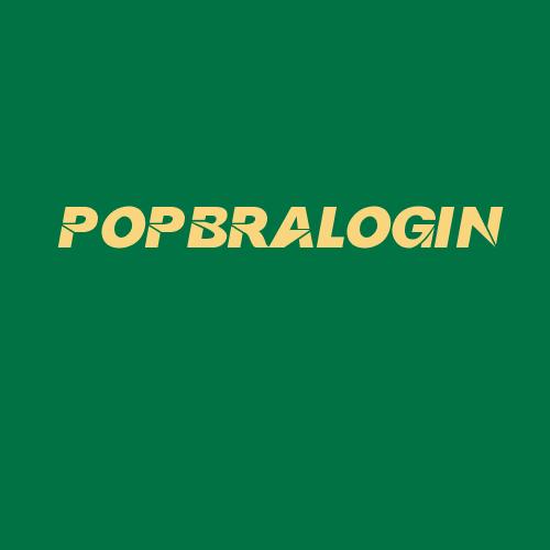 Logo da POPBRALOGIN